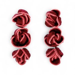 ZARA Contrast Floral Earrings